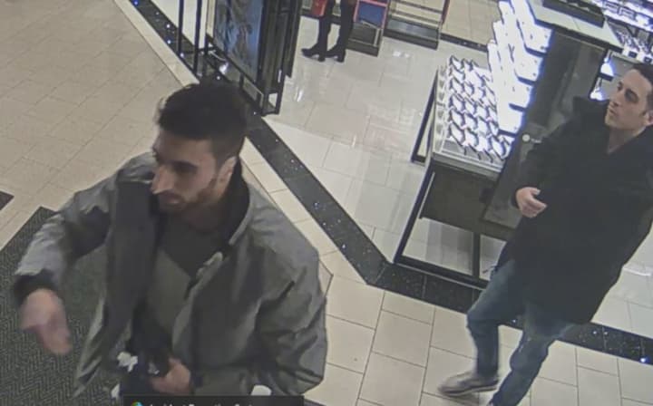 Two men are wanted by police investigators in Suffolk County for allegedly stealing from a store at the Smith Haven Mall.