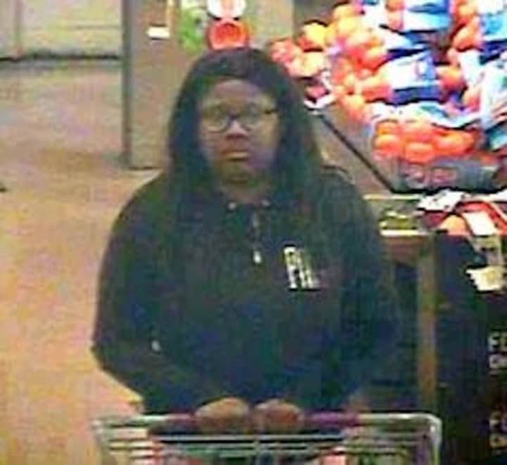 Suffolk County Police are asking for help identifying this woman who was allegedly involved in the theft of two shopping carts filled with groceries from Stop and Shop in Islandia.