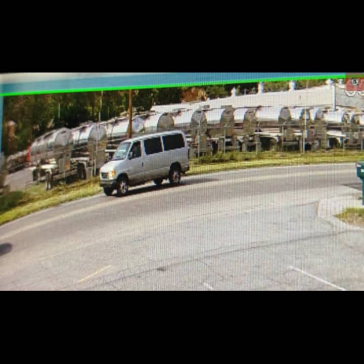 Van in crash