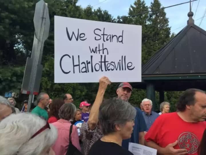 A vigil for Charlottesville is being held Tuesday night in Poughkeepsie.