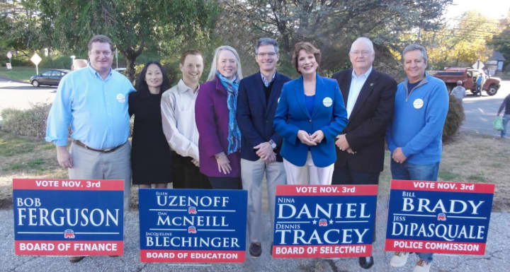 Weston&#x27;s Republican candidates for local offices will be at Town Center on Oct. 24. See story for IDs. 