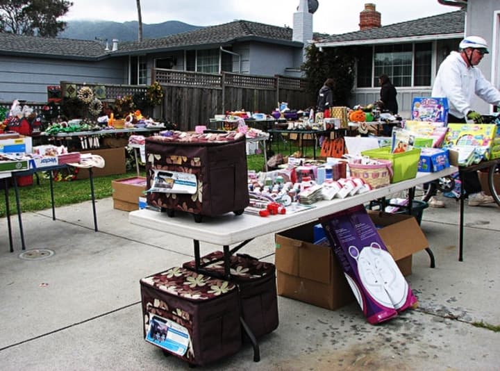 The community-wide yard sale is this Saturday.