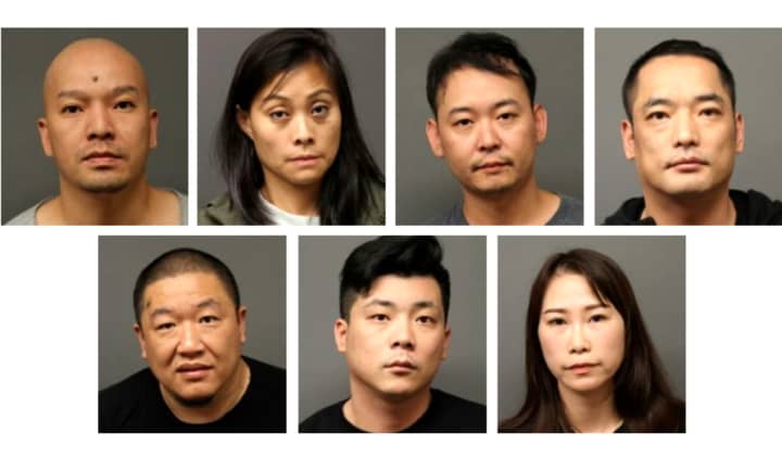 Bergen County prosecutor&#x27;s detectives arrested seven people, all from New York, with help from Fort Lee police and a Bergen County Regional SWAT team.