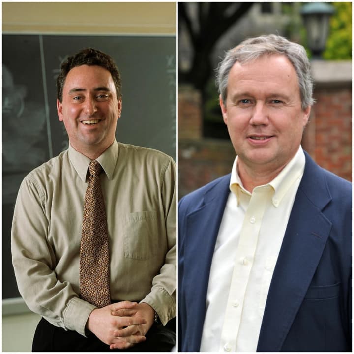 College of New Rochelle Professors Stephen O&#x27;Rourke and Daniel McCarthy (right) will discuss the psychology of this year&#x27;s presidential election.