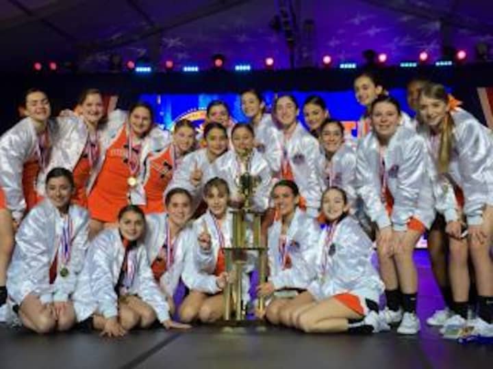 The Tuckahoe Tigers Cheerleaders took the top spot in Walt Disney World at the National High School Cheerleading Championship.