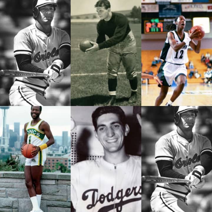 Six of the 79 prominent Mount Vernon athletes featured in Bruce Fabricant&#x27;s latest book.