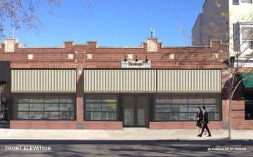 An artists rendering of Bareburger, which is opening in August.