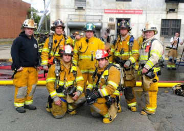 Members of the Skyline Lake Fire Department from Ringwood.