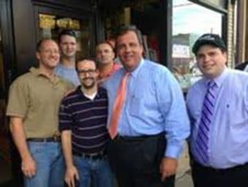 Chopstix owners with New Jersey Governor Chris Christie.