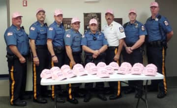 <p>The Park Ridge Police Department is among several in Bergen County going pink this month.</p>