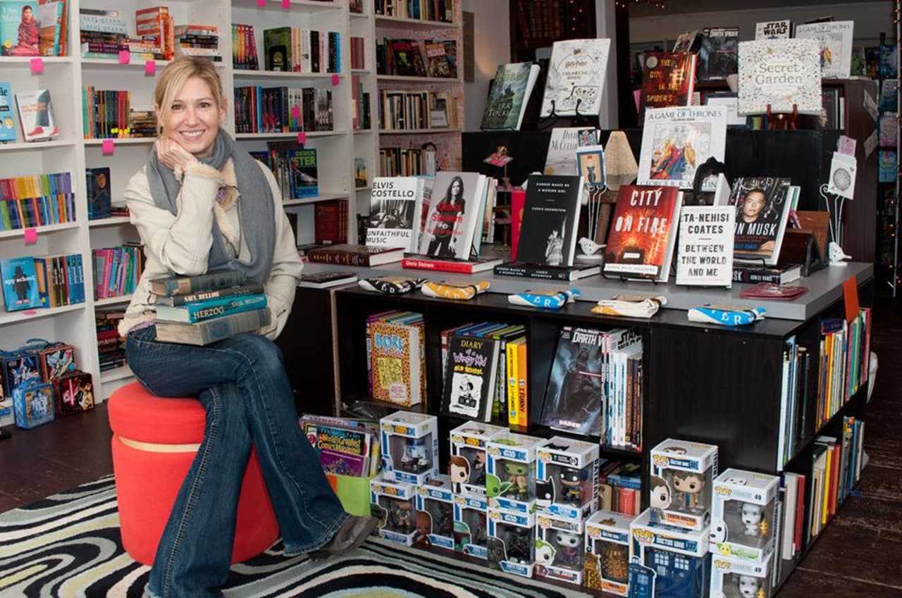 Susan Williamson, the owner of Booksy Galore in Pound Ridge.