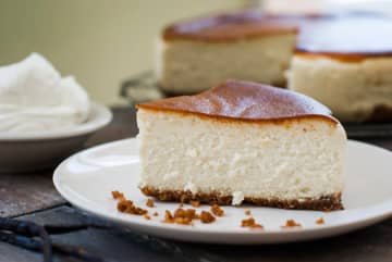 Classic vanilla bean cheesecake from Despina's Cream Bakery in New Milford.