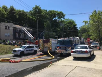 Firefighters are on the scene at a working fire in Tarrytown.