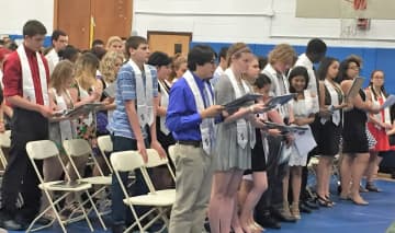 Twelve Hendrick Hudson students were inducted into the National Technical Honor Society.
