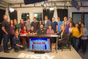 The staff at LMC-TV. Thursday evening's "Local Live" broadcast is titled "Hunger & The Holidays."