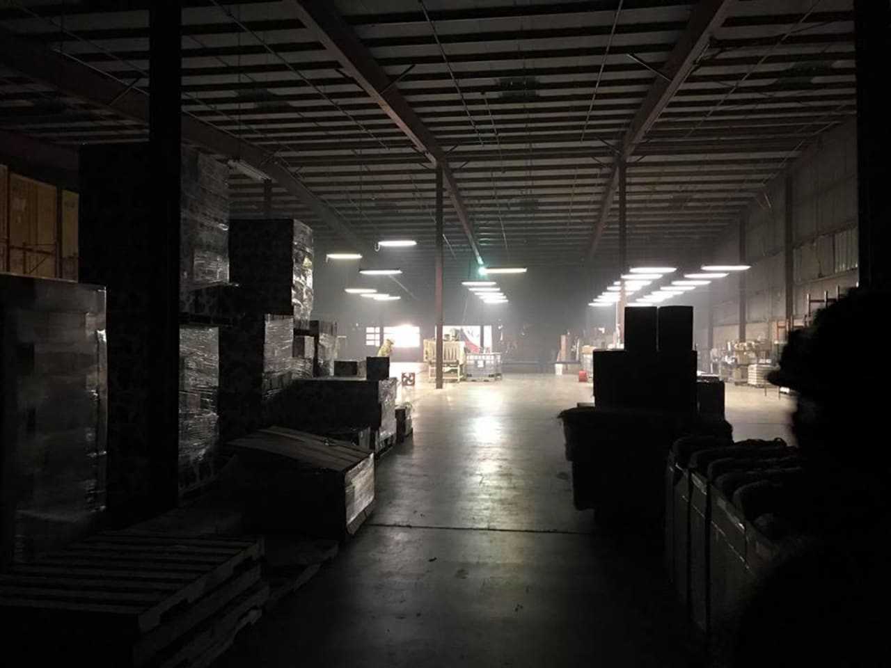 A small fire in a warehouse drew firefighters from two departments to Henry Street on Thursday evening.