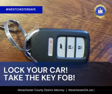Westchester County District Attorney Anthony Scarpinom, Jr is encouraging Westchester residents to lock up their cars at night.