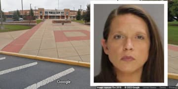 Megan Carlisle and the Elizabethtown School district where she worked and the alleged assaults began.
