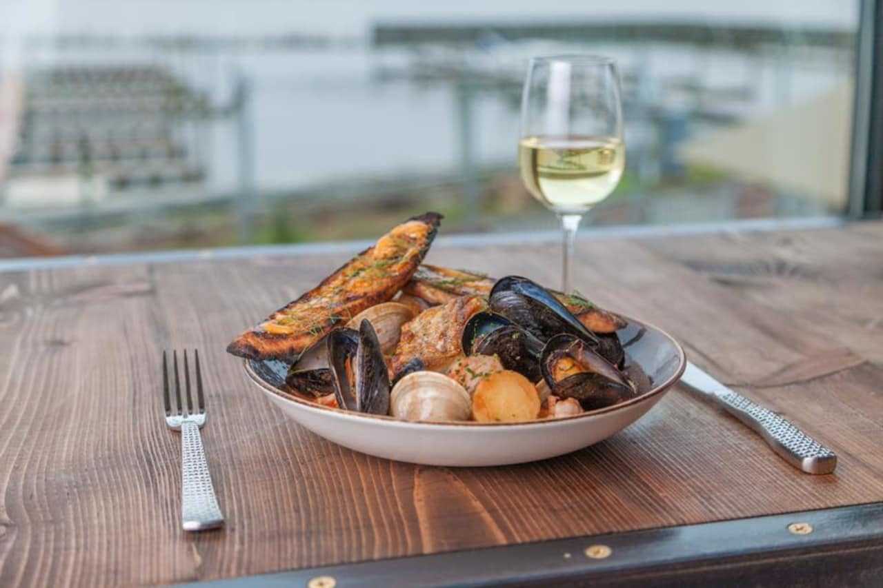 Dinner is served at Finn & Brew in Peekskill.
