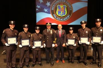 Members of the Harrison Police Department graduated from the Westchester County Police Academy.