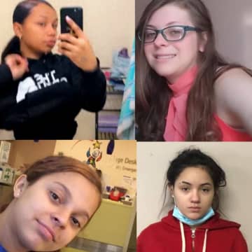 Missing girls from the top going clockwise - Anayisalis Silvera, Crystal Badillo, Saray Ortiz, and Hayleigh Gonzalez