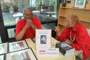 Authors Doug and Betty Jones will be front and center at the Wilton Library for the Wilton Sidewalk Sale & Street Fair on July 16.
