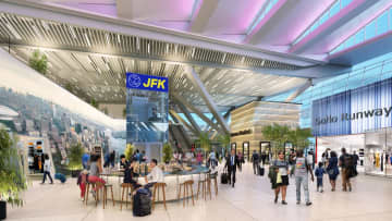 A rendering of JFK Airport's New Terminal 1.