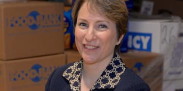Leslie Gordon, CEO of The Food Bank for Westchester is doing her part in feeding low-income residents in the community.