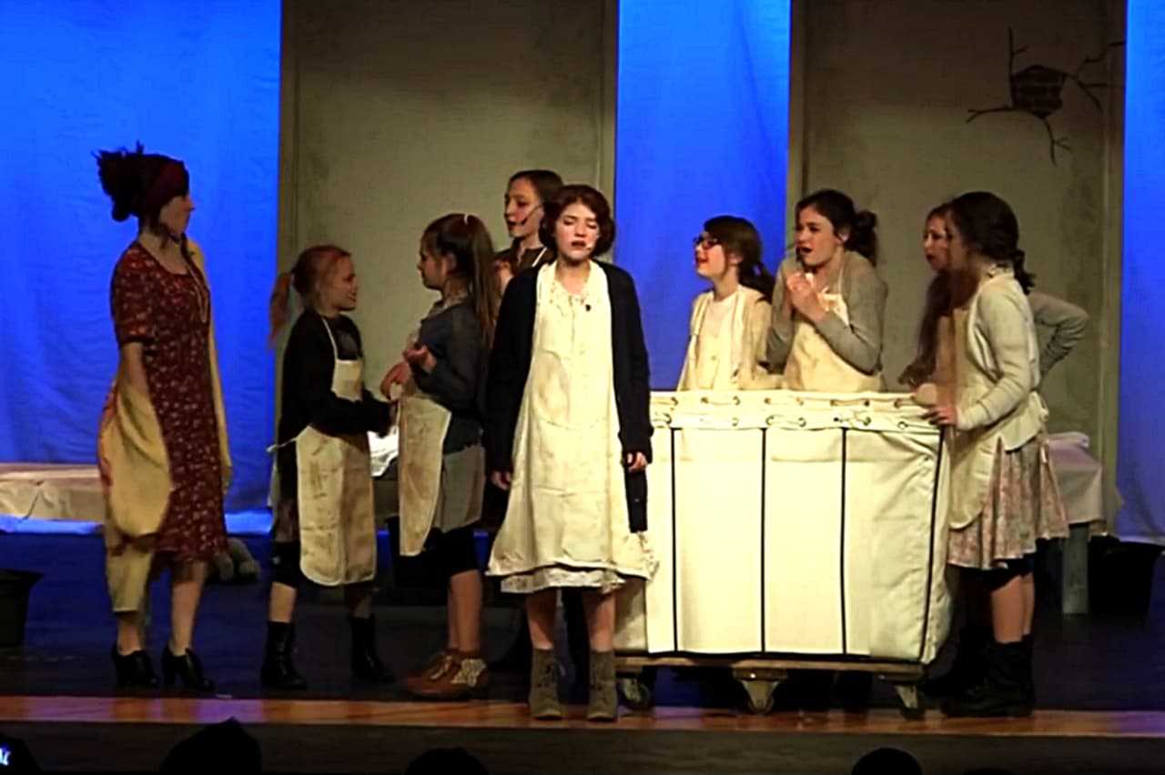 Local students will be performing "Annie" this week -- as did students from Pennsylvania's Charles F. Patton Middle School, as shown here.