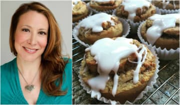 Dawn Catherine Pascale is bringing her cinnamon rolls and more plant-based gluten-free treats to Om Sweet Home's new Cliffside Park location.