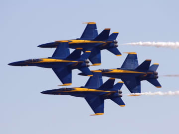 The Blue Angels will be flying over the Tappan Zee Bridge.