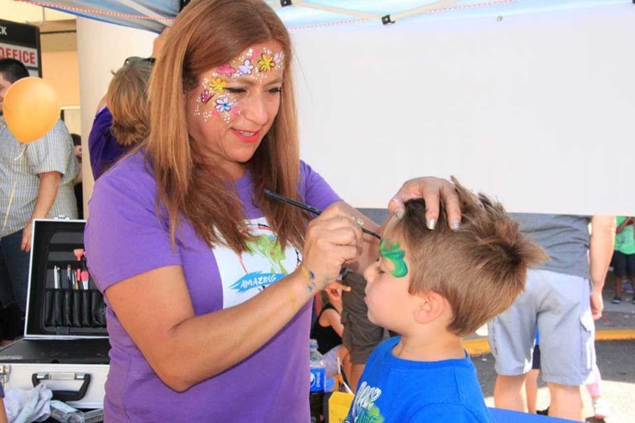 Claudia Nieswand of Pompton Lakes is a professional face painter.