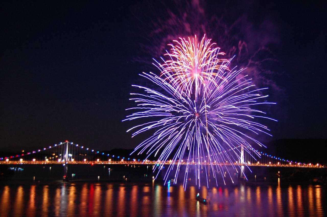 Fireworks in Poughkeepsie.