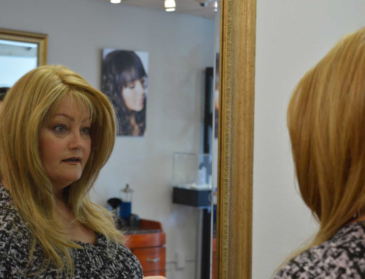 Patty sees her pre-cancer self for the first time since being diagnosed.