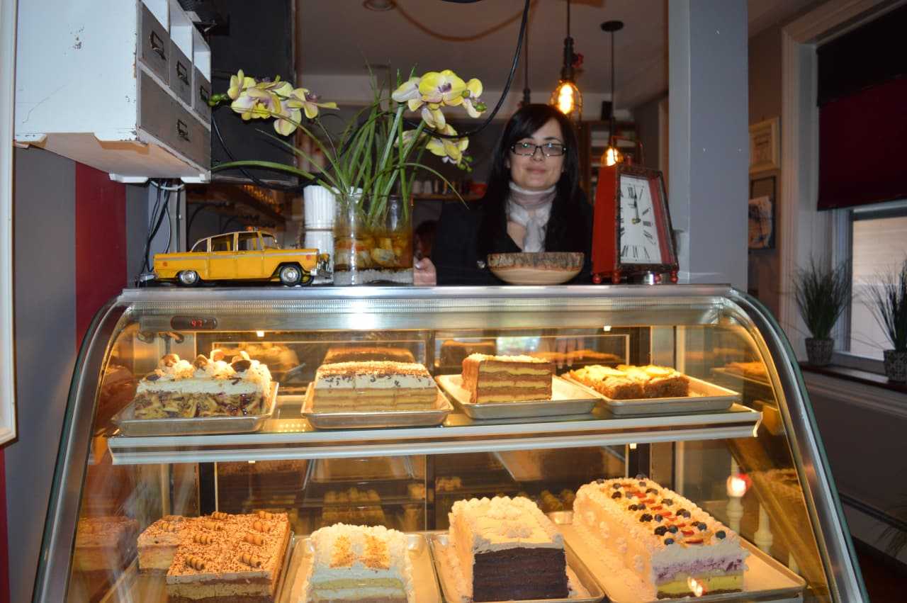 Snezana Milic, owner of Cafe Bubamara in Clifton, shows off some desserts.