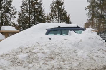 <p>This car was buried in the snow in Mahopac.</p>
