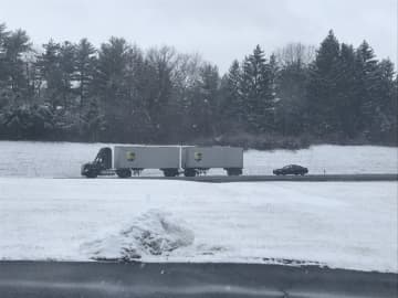 A new travel ban for tractor-trailers has been issued for I-84.