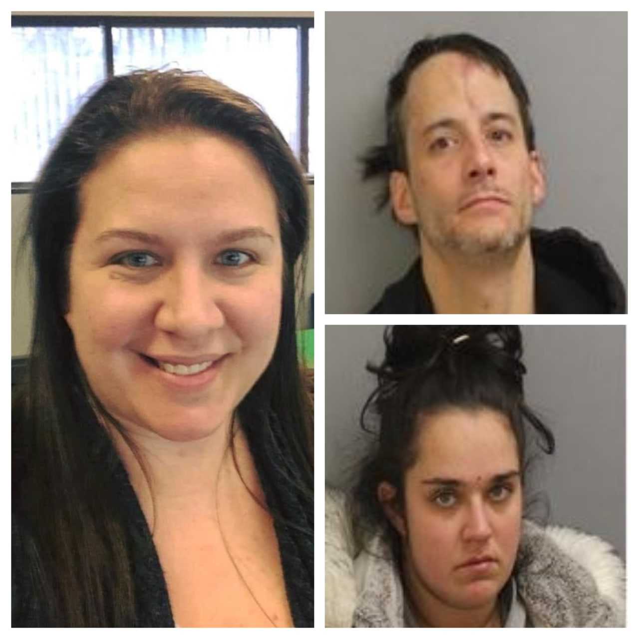 Shannon Wright (left), Mark Spring, and Ashley Knight are missing.