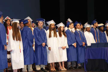 Hendrick Hudson High School graduates received their diplomas on Sunday at SUNY Purchase.