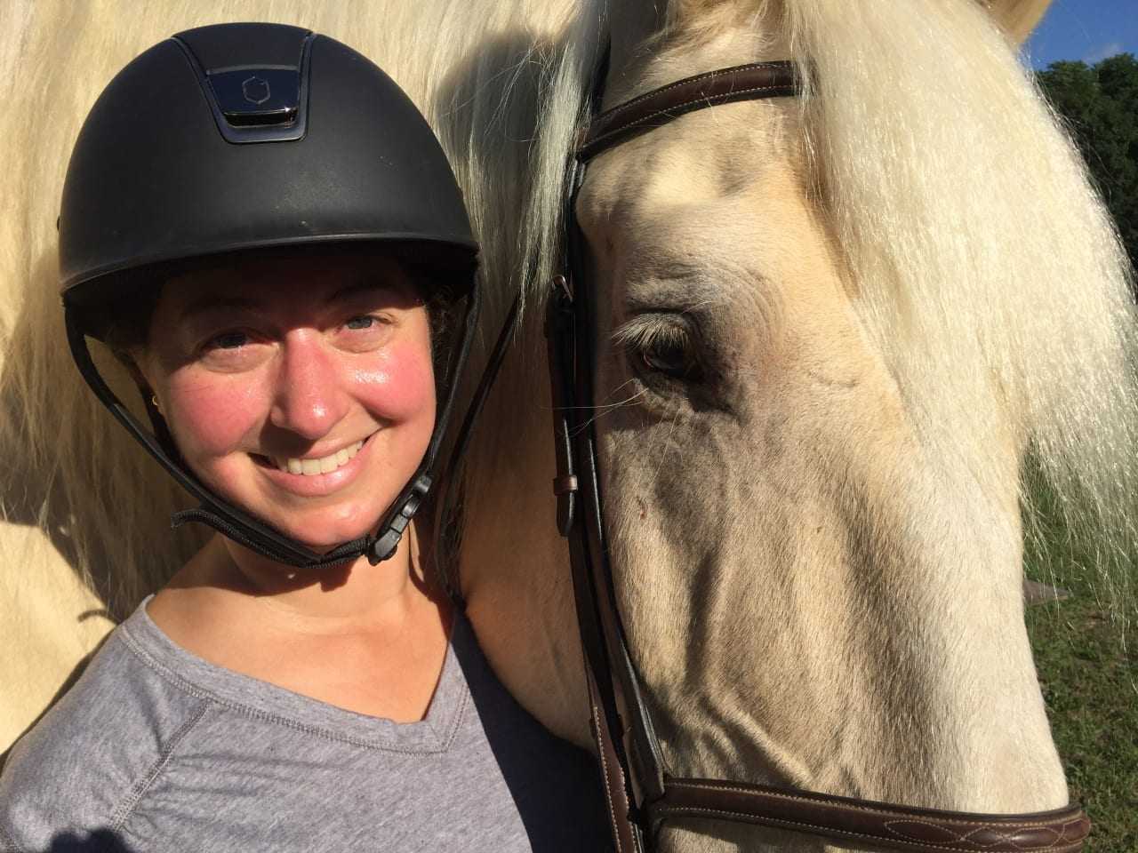 Darien resident Tara Korde of The Simple Equine with her horse, Tully.