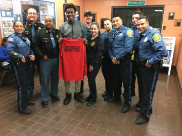 Nakie Graham with some of Englewood's finest.