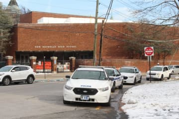 There has been an increased police presence outside New Rochelle High School.