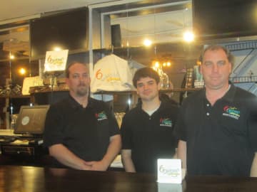 Glenn Sayers, Scott Grieco and Scott Ryan of 6 Degrees Restaurant and Brewery in Ossining.