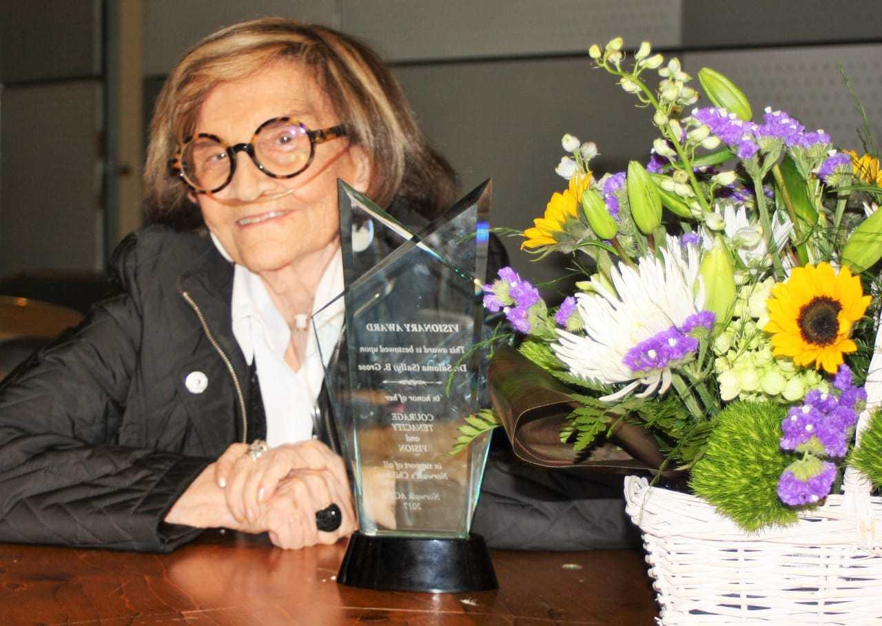 Dr. Saloma (Sally) B. Grose received Norwalk ACTS' first Visionary Award.