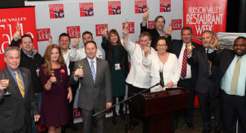 Toasting the kick-off of the 10th annual Hudson Valley Restaurant Week.