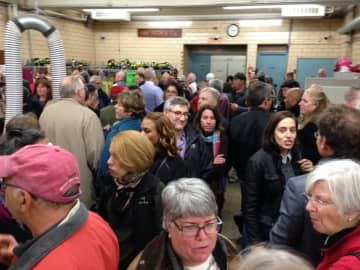 Long lines were reported at Tuesday's referendum on the proposed Chappaqua firehouse expansion, which was rejected by voters.