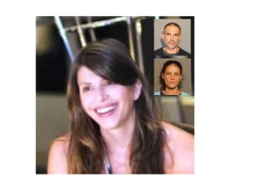 Jennifer Farber Dulos, and upper right: her estranged husband Fotis Dulos and his girlfriend Michelle Troconis.