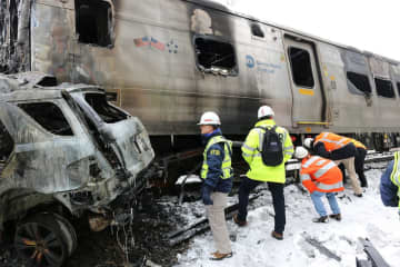 Six people were killed when a Metro-North train crashed Feb. 3 in Valhalla.