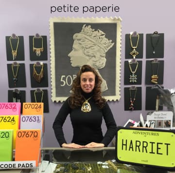 Serina Canciglia, owner of Tenafly's Petite Paperie, 