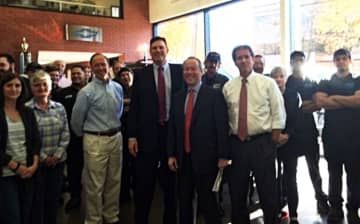 Rep. Tom O’Dea and Sen. Scott Frantz recently met with employees of Karl Chevrolet.